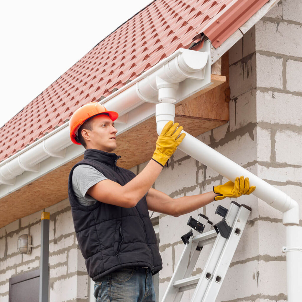 Gutter cleaning and replacement